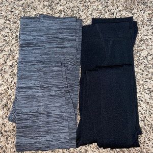 black/grey legging